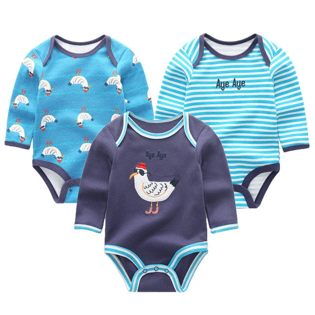 New Cutest 3pcs/lot Baby Romper Short Sleeve Cotton Similar Baby Boy Girl Clothes Baby Wear Jumpsuits Clothing Set Body Suits