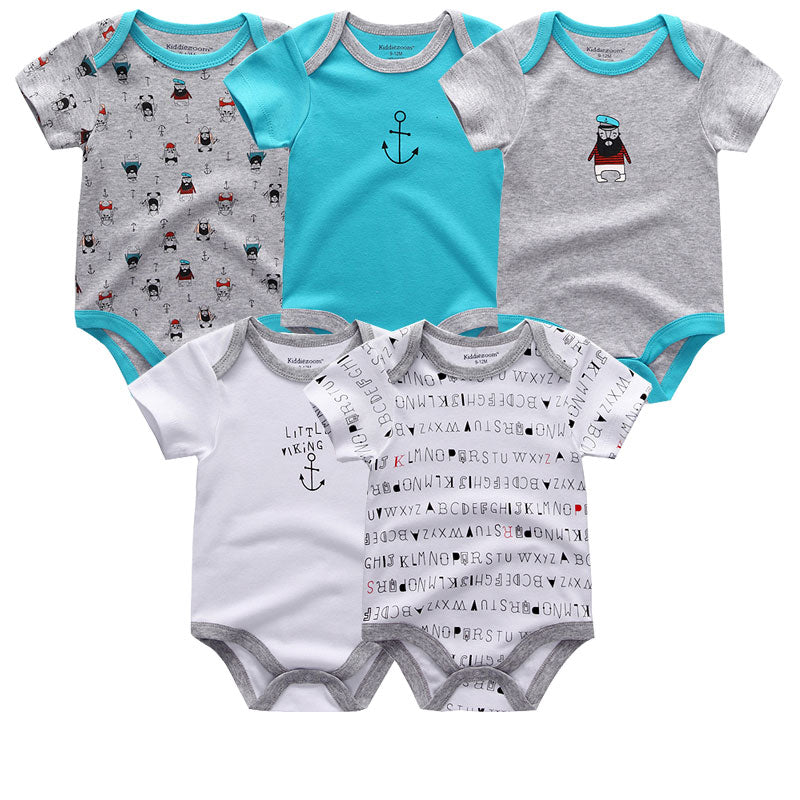 5PCS/LOT Unisex Top Quality Baby Clothes