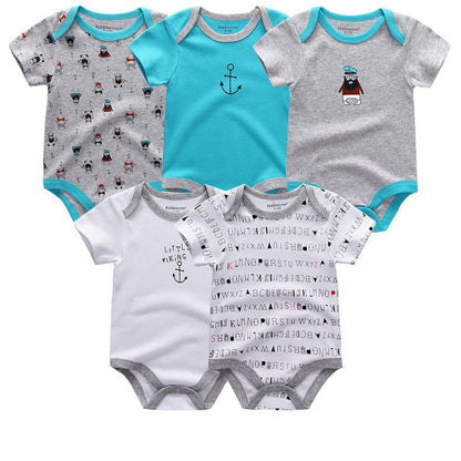 5PCS/LOT Unisex Top Quality Baby Clothes