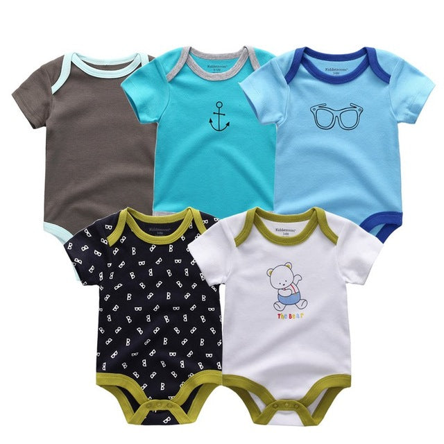 5PCS/LOT Unisex Top Quality Baby Clothes