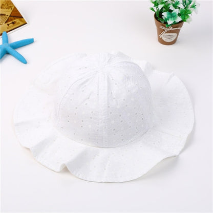 Baby Summer Outdoor Bucket Hat Children Floral Print Panama Cap Sun Beach Cap Lovely Lace Princess Baby Girl Brim Sun Hats