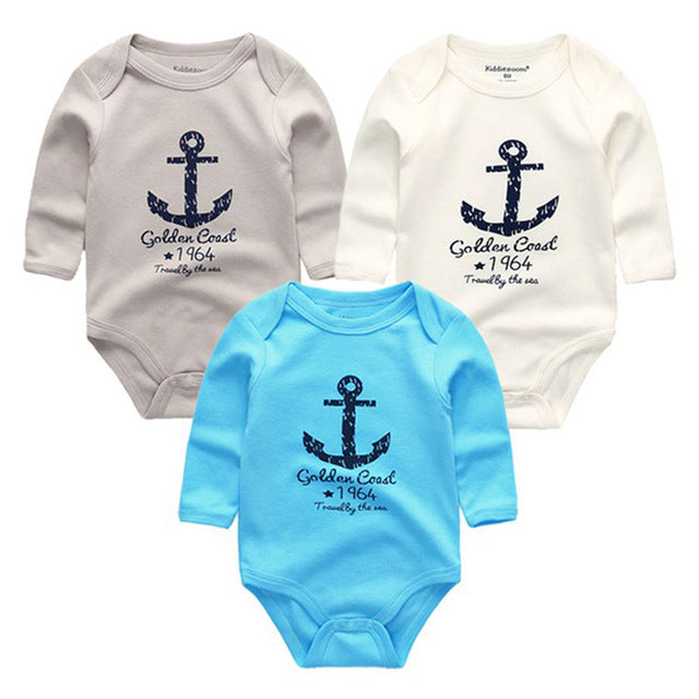 New Cutest 3pcs/lot Baby Romper Short Sleeve Cotton Similar Baby Boy Girl Clothes Baby Wear Jumpsuits Clothing Set Body Suits