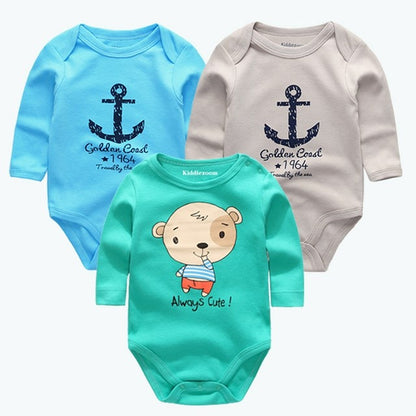 New Cutest 3pcs/lot Baby Romper Short Sleeve Cotton Similar Baby Boy Girl Clothes Baby Wear Jumpsuits Clothing Set Body Suits