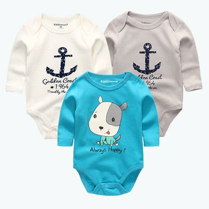 New Cutest 3pcs/lot Baby Romper Short Sleeve Cotton Similar Baby Boy Girl Clothes Baby Wear Jumpsuits Clothing Set Body Suits
