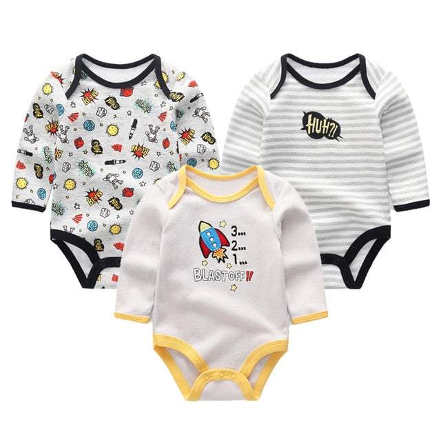 New Cutest 3pcs/lot Baby Romper Short Sleeve Cotton Similar Baby Boy Girl Clothes Baby Wear Jumpsuits Clothing Set Body Suits