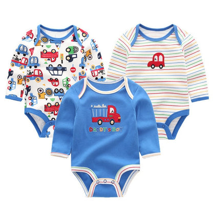 New Cutest 3pcs/lot Baby Romper Short Sleeve Cotton Similar Baby Boy Girl Clothes Baby Wear Jumpsuits Clothing Set Body Suits