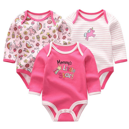 New Cutest 3pcs/lot Baby Romper Short Sleeve Cotton Similar Baby Boy Girl Clothes Baby Wear Jumpsuits Clothing Set Body Suits