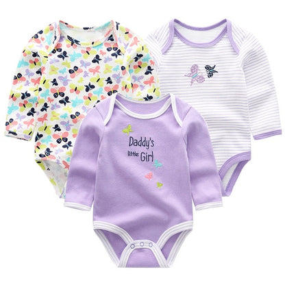 New Cutest 3pcs/lot Baby Romper Short Sleeve Cotton Similar Baby Boy Girl Clothes Baby Wear Jumpsuits Clothing Set Body Suits