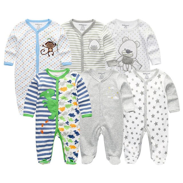 Girls' Baby Clothing Sets Newborn Bodysuits One-Pieces Cotton Baby Girl Clothes Roupas de bebe Baby Boys Clothes 1/2/3/5/6PCS