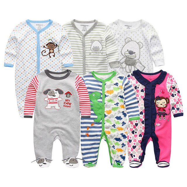 Girls' Baby Clothing Sets Newborn Bodysuits One-Pieces Cotton Baby Girl Clothes Roupas de bebe Baby Boys Clothes 1/2/3/5/6PCS
