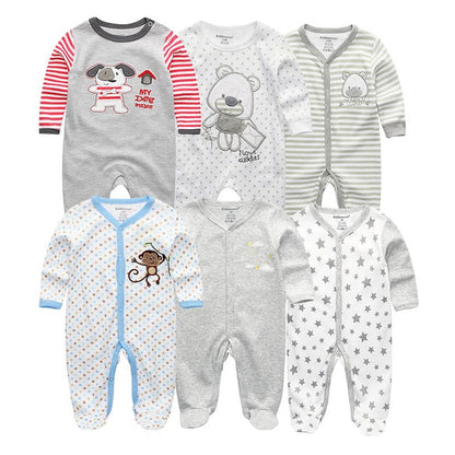 Girls' Baby Clothing Sets Newborn Bodysuits One-Pieces Cotton Baby Girl Clothes Roupas de bebe Baby Boys Clothes 1/2/3/5/6PCS