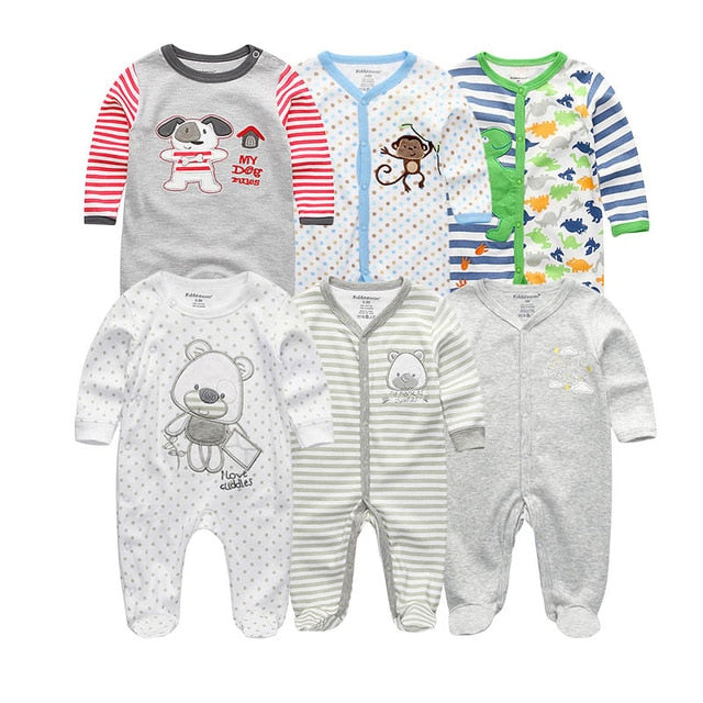 Girls' Baby Clothing Sets Newborn Bodysuits One-Pieces Cotton Baby Girl Clothes Roupas de bebe Baby Boys Clothes 1/2/3/5/6PCS