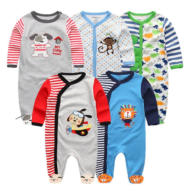 Girls' Baby Clothing Sets Newborn Bodysuits One-Pieces Cotton Baby Girl Clothes Roupas de bebe Baby Boys Clothes 1/2/3/5/6PCS