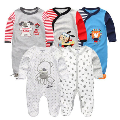 Girls' Baby Clothing Sets Newborn Bodysuits One-Pieces Cotton Baby Girl Clothes Roupas de bebe Baby Boys Clothes 1/2/3/5/6PCS