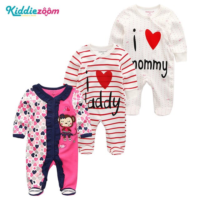 Girls' Baby Clothing Sets Newborn Bodysuits One-Pieces Cotton Baby Girl Clothes Roupas de bebe Baby Boys Clothes 1/2/3/5/6PCS