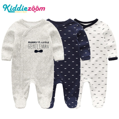 2019 Girls Clothing Unisex 0-12M Cotton Bodysuits Baby Girl Clothes Newborn Star Striped Baby Boy Clothes Ropa Bebe 2/3PCS