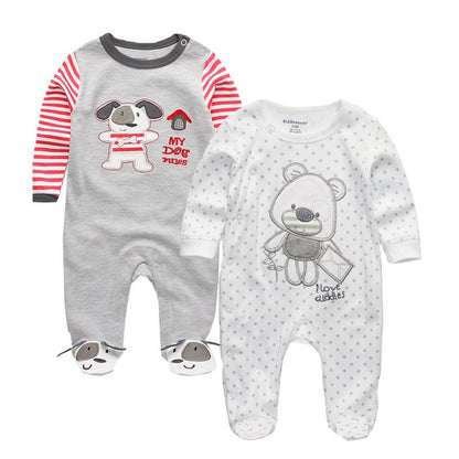 2019 Girls Clothing Unisex 0-12M Cotton Bodysuits Baby Girl Clothes Newborn Star Striped Baby Boy Clothes Ropa Bebe 2/3PCS