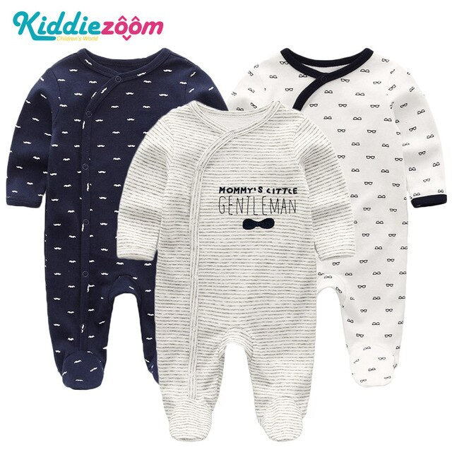 2019 Girls Clothing Unisex 0-12M Cotton Bodysuits Baby Girl Clothes Newborn Star Striped Baby Boy Clothes Ropa Bebe 2/3PCS