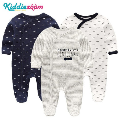 2019 Girls Clothing Unisex 0-12M Cotton Bodysuits Baby Girl Clothes Newborn Star Striped Baby Boy Clothes Ropa Bebe 2/3PCS