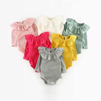 Baby Girl Romper 0-2Y Fashion Spring Newborn Baby Clothes For Girls Long Sleeve Kids Boys Jumpsuit Baby Girls Outfits Clothes