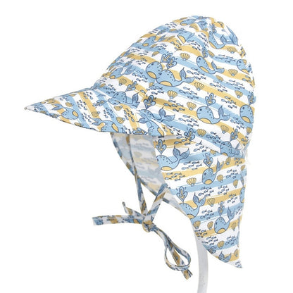Summer Baby Sun Hat Children Outdoor Neck Ear Cover Anti UV Protection Beach Caps Kids Boy Girl Swimming Flap Cap For 0-5 Years