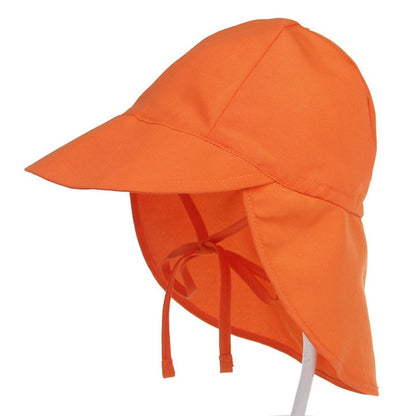 Summer Baby Sun Hat Children Outdoor Neck Ear Cover Anti UV Protection Beach Caps Kids Boy Girl Swimming Flap Cap For 0-5 Years