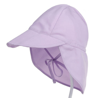Summer Baby Sun Hat Children Outdoor Neck Ear Cover Anti UV Protection Beach Caps Kids Boy Girl Swimming Flap Cap For 0-5 Years