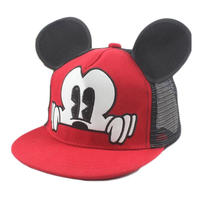 Mickey Ears Baby Sun Hats Children Snapback Baseball Cap Summer Toddler Kids Baby Boy Girls Hats Bucket Caps Casquette Enfant