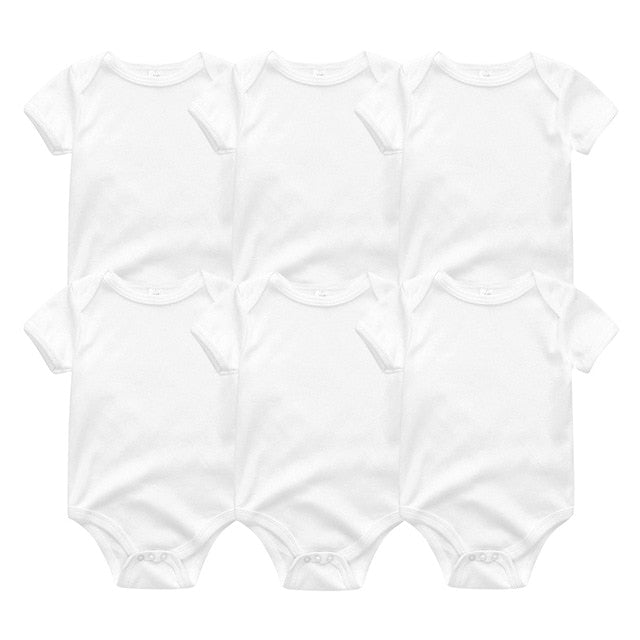 2019 6PCS/Lot Unisex Unicorn Baby Boy Clothes Cotton Kids Clothes Newborn Rompers 0-12M Baby Girl Clothes Roupa de bebe