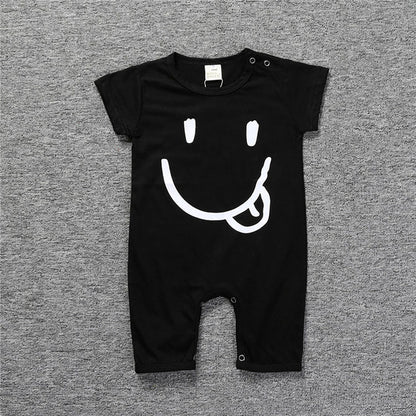 Baby clothes spring summer INS romper thin jacquard cotton newborn kids clothes short sleeves romper. SK-075