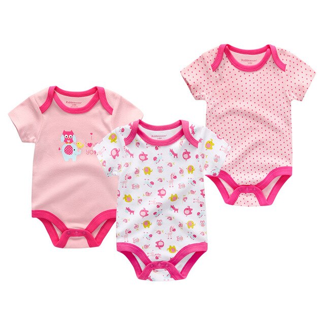 2019 Baby Rompers Unisex High Quality Baby Boys&Girls Short Sleeve O-Neck 0-12M Cute Animal Baby Clothes Infant Product