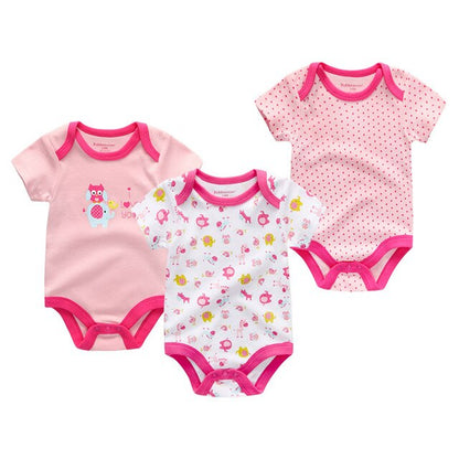 2019 Baby Rompers Unisex High Quality Baby Boys&Girls Short Sleeve O-Neck 0-12M Cute Animal Baby Clothes Infant Product