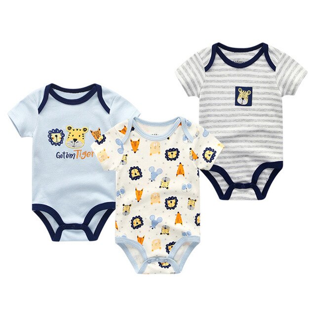 2019 Baby Rompers Unisex High Quality Baby Boys&Girls Short Sleeve O-Neck 0-12M Cute Animal Baby Clothes Infant Product