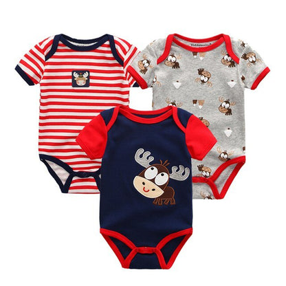 2019 Baby Rompers Unisex High Quality Baby Boys&Girls Short Sleeve O-Neck 0-12M Cute Animal Baby Clothes Infant Product