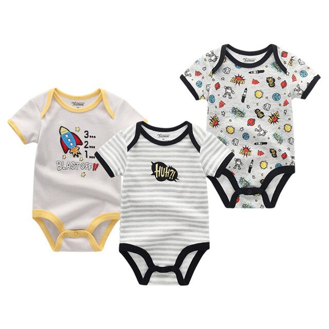 2019 Baby Rompers Unisex High Quality Baby Boys&Girls Short Sleeve O-Neck 0-12M Cute Animal Baby Clothes Infant Product