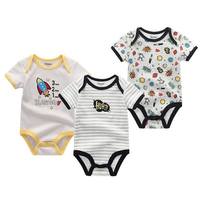 2019 Baby Rompers Unisex High Quality Baby Boys&Girls Short Sleeve O-Neck 0-12M Cute Animal Baby Clothes Infant Product