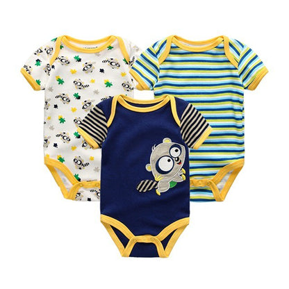 2019 Baby Rompers Unisex High Quality Baby Boys&Girls Short Sleeve O-Neck 0-12M Cute Animal Baby Clothes Infant Product