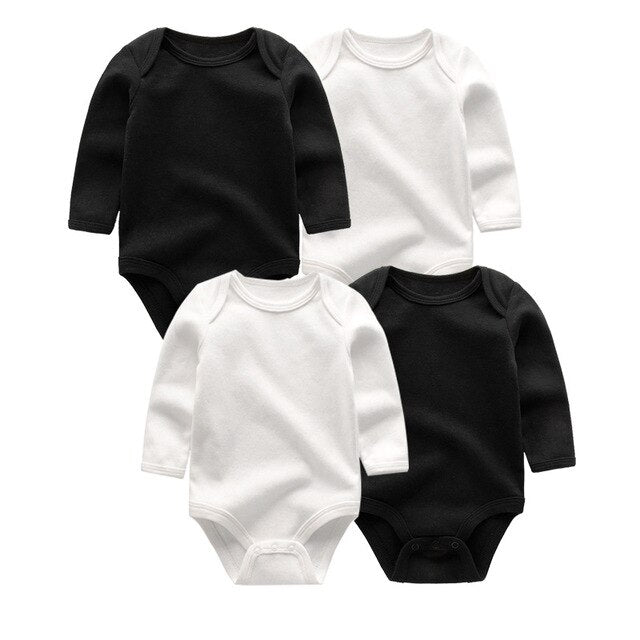 4PCS Clothing Sets 2019 Unisex Baby Girl Clothes Roupa de bebe Cotton Baby Boy Clothes Full Sleeve Unicorn Newborn Bodysuit