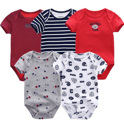 2019 Roupa de bebe Unicorn Unisex Newborn Baby Girl Clothes Baby Boy Clothes Jumpsuit Bodysuit Clothing Sets 5PCS Cotton 0-12M