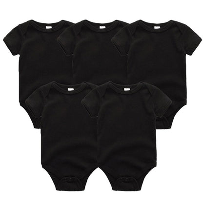 2019 Roupa de bebe Unicorn Unisex Newborn Baby Girl Clothes Baby Boy Clothes Jumpsuit Bodysuit Clothing Sets 5PCS Cotton 0-12M