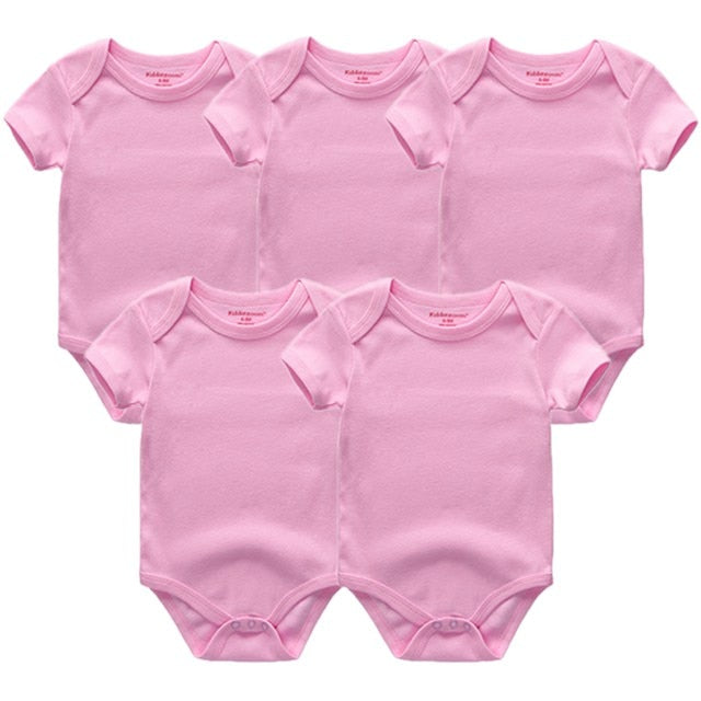 2019 Roupa de bebe Unicorn Unisex Newborn Baby Girl Clothes Baby Boy Clothes Jumpsuit Bodysuit Clothing Sets 5PCS Cotton 0-12M