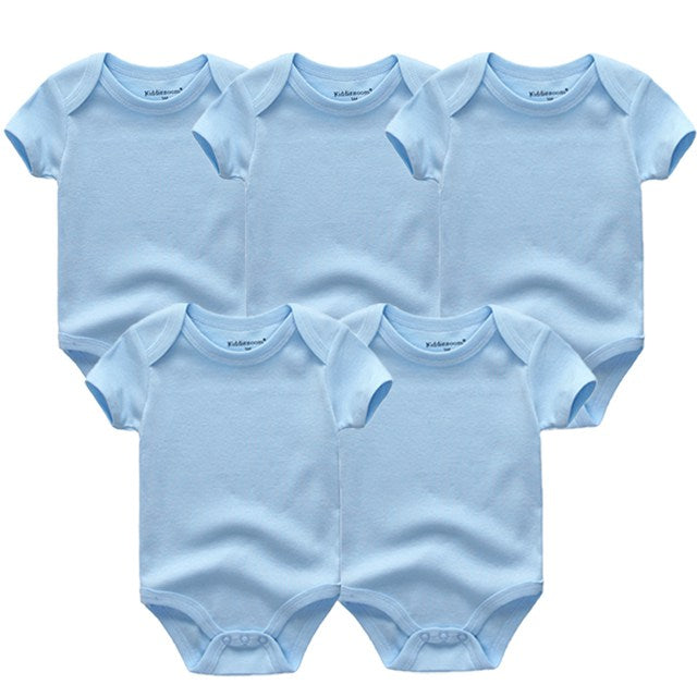 2019 Roupa de bebe Unicorn Unisex Newborn Baby Girl Clothes Baby Boy Clothes Jumpsuit Bodysuit Clothing Sets 5PCS Cotton 0-12M