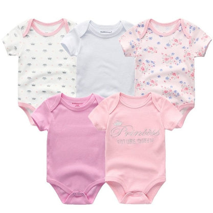 2019 Roupa de bebe Unicorn Unisex Newborn Baby Girl Clothes Baby Boy Clothes Jumpsuit Bodysuit Clothing Sets 5PCS Cotton 0-12M