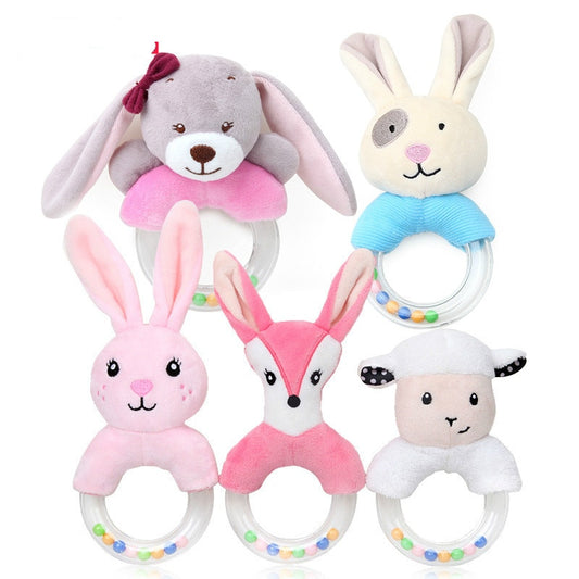 Cute Baby Rattle Toys Rabbit Plush Baby Cartoon Bed Toys for baby toys 0-12 months Educational baby rattle Toy Rabbit Hand Bells