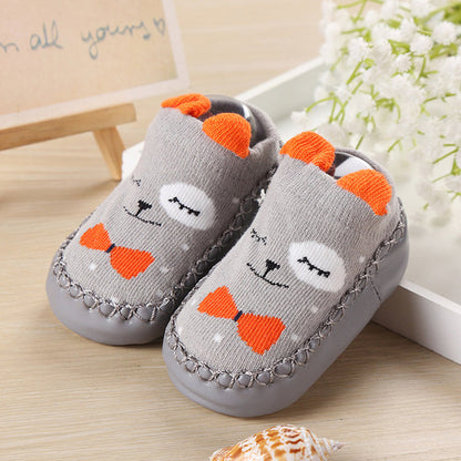 2019 Baby First Walkers Shoes 0-18M Casual Active Infant Soft Splice Cute Cotton Smiley Face Non-slip