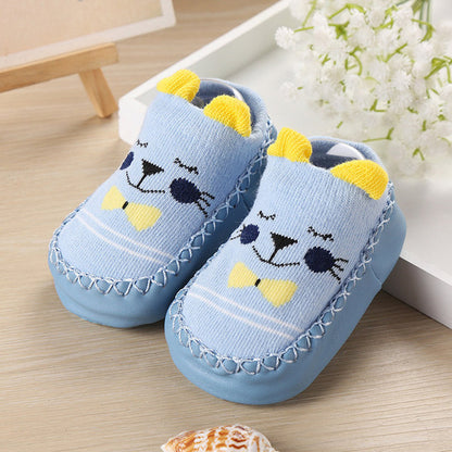 2019 Baby First Walkers Shoes 0-18M Casual Active Infant Soft Splice Cute Cotton Smiley Face Non-slip