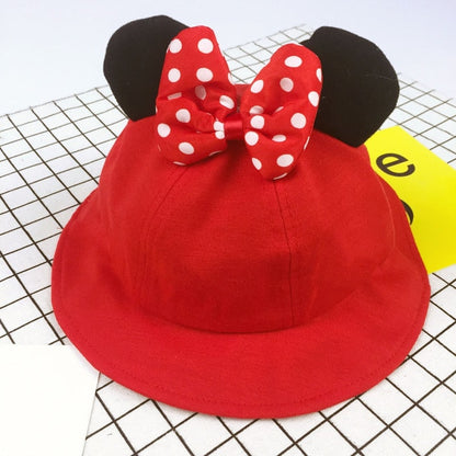 Mickey Ears Baby Sun Hats Children Snapback Baseball Cap Summer Toddler Kids Baby Boy Girls Hats Bucket Caps Casquette Enfant