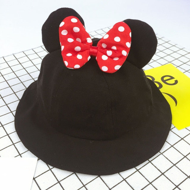 Mickey Ears Baby Sun Hats Children Snapback Baseball Cap Summer Toddler Kids Baby Boy Girls Hats Bucket Caps Casquette Enfant