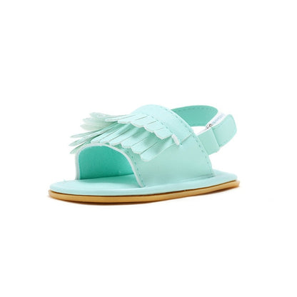 Summer Baby First Walkers Soft Bottom Fringe Candy Color Shoes Girls Baby Toddler Slippers Boys Prewalkers QF