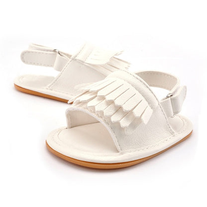 Summer Baby First Walkers Soft Bottom Fringe Candy Color Shoes Girls Baby Toddler Slippers Boys Prewalkers QF